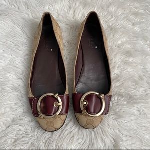 Gucci Monogram Flats